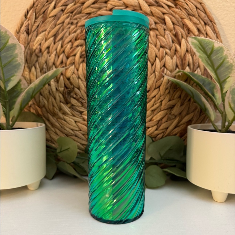 🆕 STARBUCKS SWIRL GREEN TUMBLER